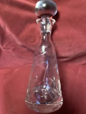 Buy Beautiful Rare Royal Doulton Lunar Moon Crystal Clear Glass Wine Decanter  ExCon • 49.99£