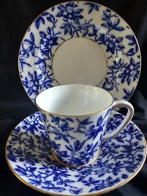 Buy Antique Coalport Trio Blue And White 1875-1881  • 38£