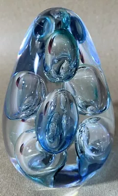 Buy Vintage Langham Glass Teardrop Art Glass Bubble Paperweight. • 9£