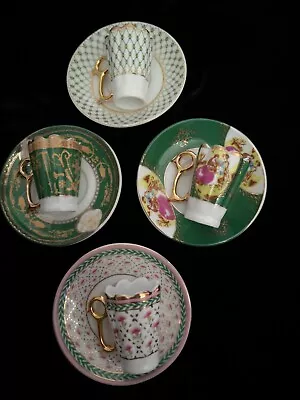 Buy Limoges Venezia Gold MINIATURE Set Of 4 Cups And Saucers • 24£
