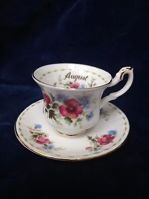 Buy Miniature Royal Albert Flower Of The Month  August  Cup And Saucer Poppy • 14£