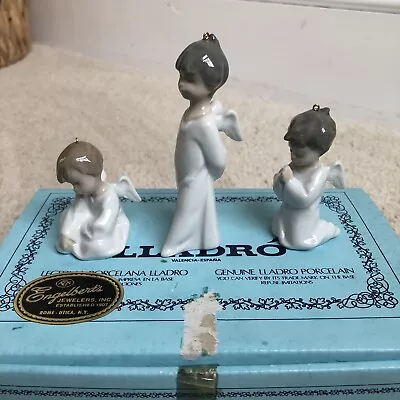 Buy Lladro Porcelain Mini Angelitos 1604 Ornaments Nativity Original Box • 38.35£