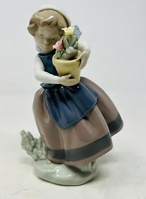 Buy Retired Vintage Lladro 5223  Spring Is Here  Girl With Pot/Flowers Figurine • 12.99£