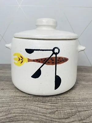 Buy Vintage MCM WESTBEND Bean Crock Flour Jar Dish Stoneware Cookie • 16.36£