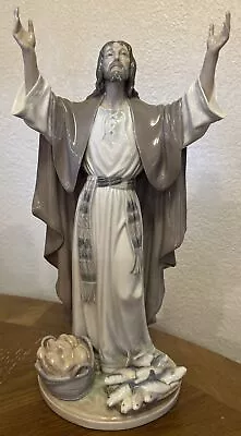 Buy Signed Lladro 5396 The Loaves And Fishes Jesus Statue Figurine Christ Religion • 948.72£