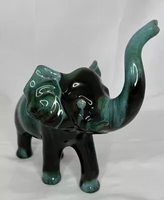 Buy Blue Mountain Pottery Canada Elephant 8x8x5 Green Glaze Mid Century MCM Gorgeous • 52.85£