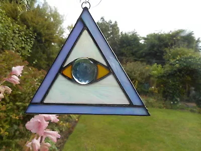 Buy Stained Glass All Seeing Eye Suncatcher • 27£
