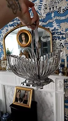 Buy Art Deco Crystal Bowl And Stand • 25£