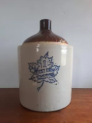Buy Antique 1 Gallon Jug Western Stoneware Co Monmouth ILL • 66.41£
