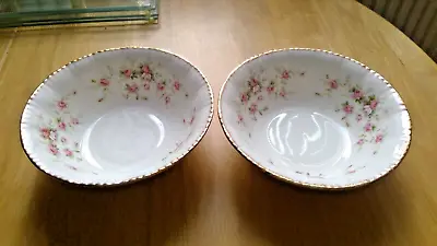Buy PARAGON VICTORIANA ROSE FINE BONE CHINA 2 X CEREAL/SOUP BOWLS. IN EXC. COND. • 12£