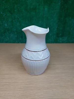 Buy Belleek Colonial Vase. Approx. 6  Tall - Pink With Gold Trim • 6£