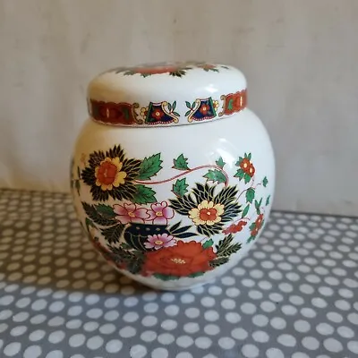 Buy Vintage Sadler England Ceramic Lidded Ginger Jar With Oriental Style Floral... • 5.80£