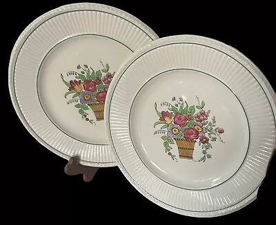 Buy Antique Wedgwood 1917 Belmar Pattern Salad Plates 9” Made In England Set Of 2 • 21.20£