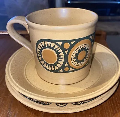 Buy Vintage 70s Kiln Craft Bacchus Tableware Set Mugs Saucers Plates 4 Of Each • 49.99£