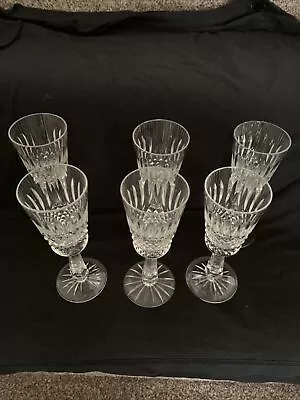 Buy Set Of 6 Galway Vintage Crystal Wine / Champagne Glasses - Claddach Pattern VGC • 35£
