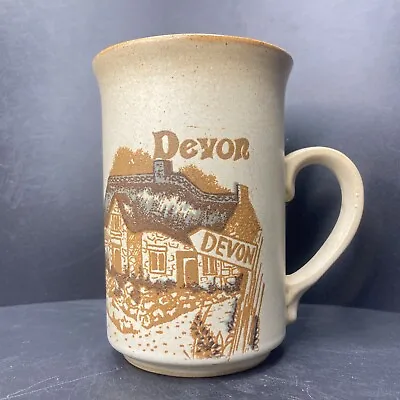 Buy Vintage Ashdale Pottery Devon & County Map Stoneware Mug Made In England • 19.90£