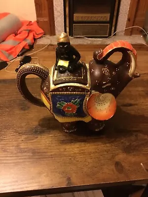 Buy Japaneses Pottery 1950s Indian Elephant Teapot • 6.99£