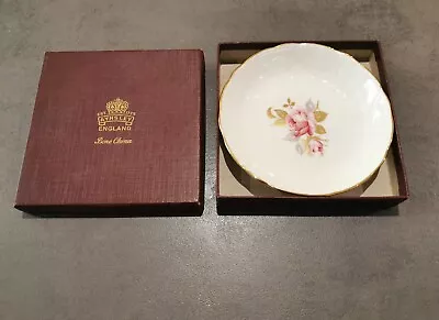 Buy Aynsley England Bone China Lovely Rose Trinket Dish With Box • 3£