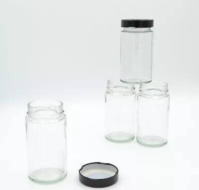Buy Round Glass Sample Jar - Pots, Lids & Inserts - Glitter Make Up Cosmetic Travel • 13.49£