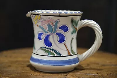 Buy 1930s Art Deco Honiton Pottery Hand Painted Floral Mug / Jug • 14.99£