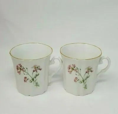 Buy Set Of 2 ROYAL GRAFTON Pink Floral Coffee Mug Tea Cup Fine China England • 16.05£