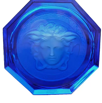 Buy Rosenthal Versace Glass Coaster Blue Brand New Medusa Head Tableware. • 34£