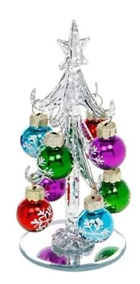 Buy Glass Christmas Tree Ornament , Decorated With Coloured Baubles • 15.45£