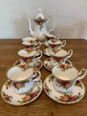 Buy Royal Albert Bone China Old Country Roses 15 Piece Coffee Set 1st Quality • 100£