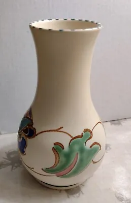 Buy Vintage Honiton Devon Studio Pottery Vase Hand Painted By F. Cranton VGC 5 Inch  • 11.95£