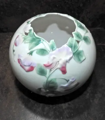 Buy Franz Porcelain Vase SweetPea Floral Decoration Marked KP1891 • 55£