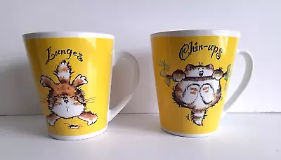 Buy Cat Mugs X 2 - Chin-ups & Lunges - Tesco • 6£