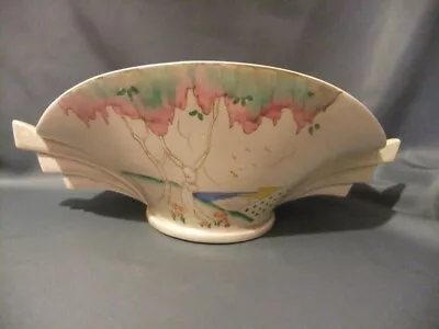 Buy Clarice Cliff Pink Taormina Daffodil Shaped Bowl. Shape 450. Circa 1936. • 365£