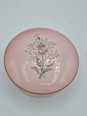 Buy Vintage Carlton Ware Pink Ceramic Powder/Trinket Lidded Dish Rose Flower Design • 14.99£
