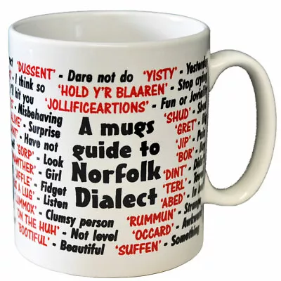 Buy Norfolk Dialect Translator Ceramic Coffee Mug - Can Be Personalised • 10.49£