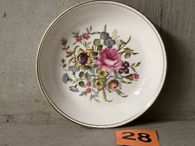 Buy Royal Worcester Pin/Trinket Dish/Plate. Fine Bone China Floral Decoration • 10.50£