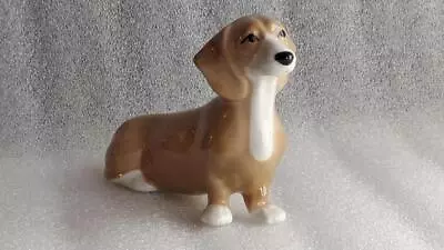 Buy Szeiler Model Figurine Of  Porcelain Dachshund Dog 16 Cm Long • 16.98£