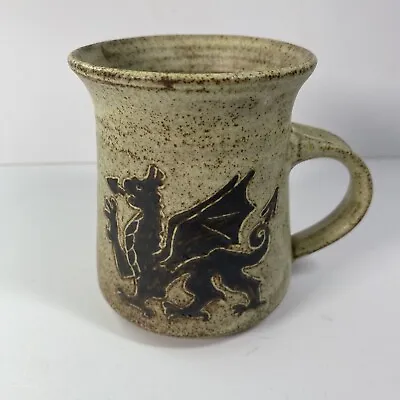 Buy Vintage Tregaron Welsh Studio Pottery Dragon Mug • 14.50£