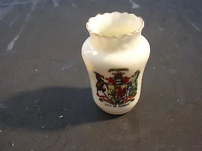 Buy Crested Ware - Arcadian - Vase - City Of Cardiff • 4.45£