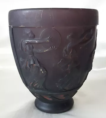 Buy Daum Amethyst Moulded Art Nouveau Glass Vase Designed By Georges De Feure C1910 • 145£