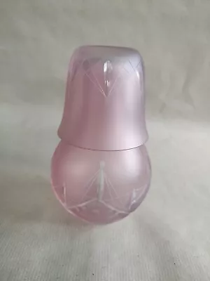 Buy Laura Ashley Satin Pink Cut Glass Bedside Water Decanter And Glass Tumble Up • 18£