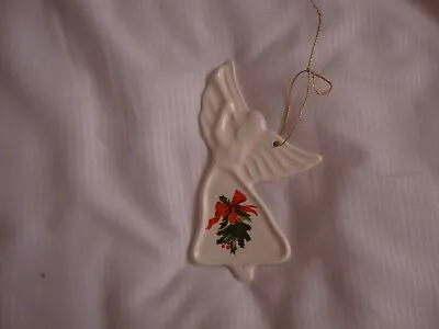 Buy Vintage 1988 Pfaltzgraff Christmas Pottery Angel Shaped Ornament  • 9.99£