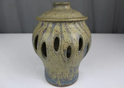 Buy Don Lewis Pottery, Lidded Jar/votive, Pierced Vase  8.6  Charles Count Student • 184.93£