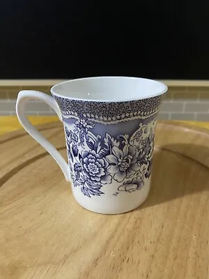 Buy Queen's Bone China Blue Story Classical Coffee / Tea Mug Cup VGC. • 12.49£