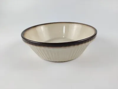 Buy Vintage T G Green Church Gresley Pottery - Brown & Cream Ribbed Dish/bowl - 4s • 4.85£