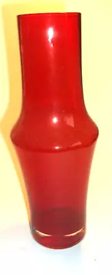 Buy Riihimaki Glass Vase - Lovely In Red. • 17£