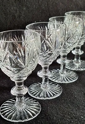 Buy Vintage Webb Corbett 4 × Crystal Cut Drinking Glasses • 20£