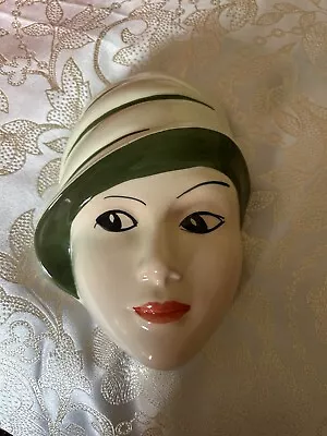 Buy Hand Painted And Signed, Crown Devon Ceramic Face Mask Made In England • 9.99£