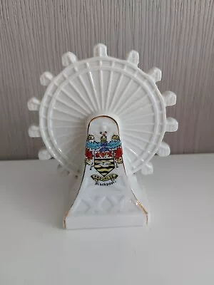 Buy Arcadian Crested China Statue Figuire Blackpool Ferris Wheel • 2.59£