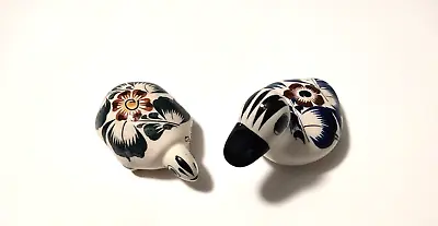 Buy Mexican Ceramic Pottery 2 PC Duck And Turtle VTG Figures Signed Floral Tonala • 14.18£