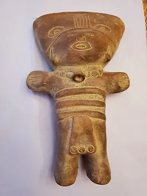 Buy Mexican Pottery Figurine Aztec Style Signed  Mexico  • 9.91£